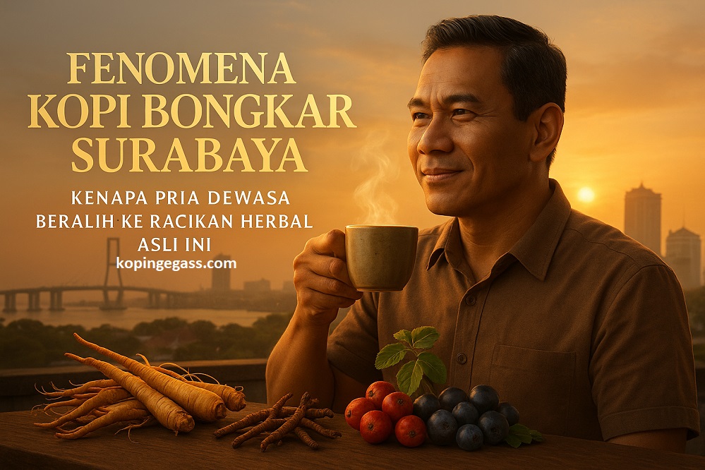 Jual Kopi Bongkar Surabaya 5 Saset: Solusi Vitalitas Herbal Pria Modern yang Wajib Kamu Coba!